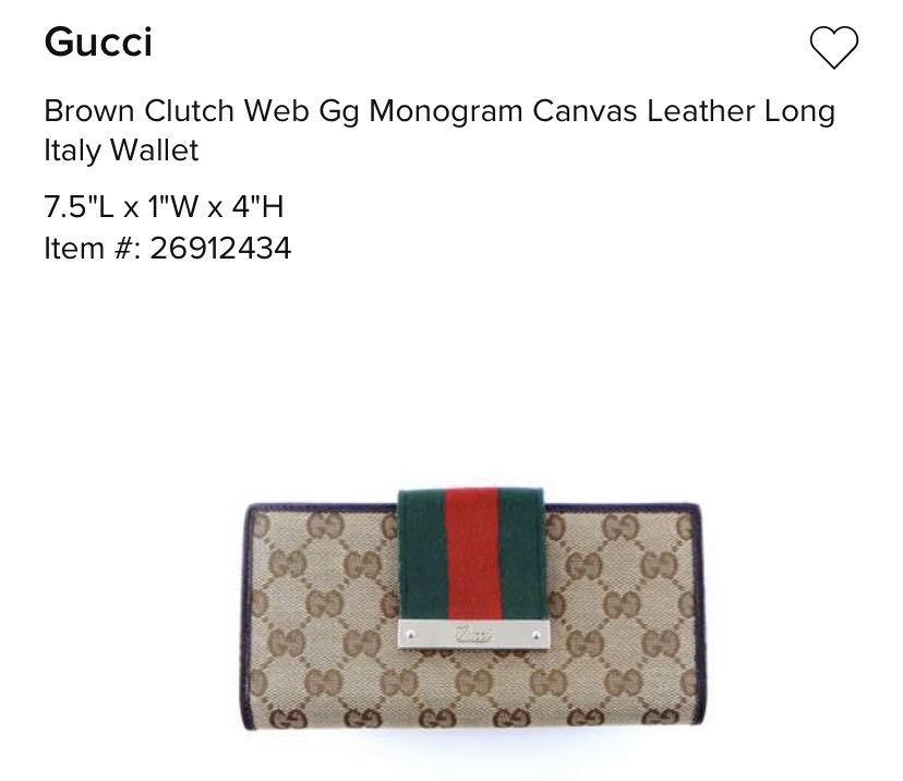 gucci wallet colorful