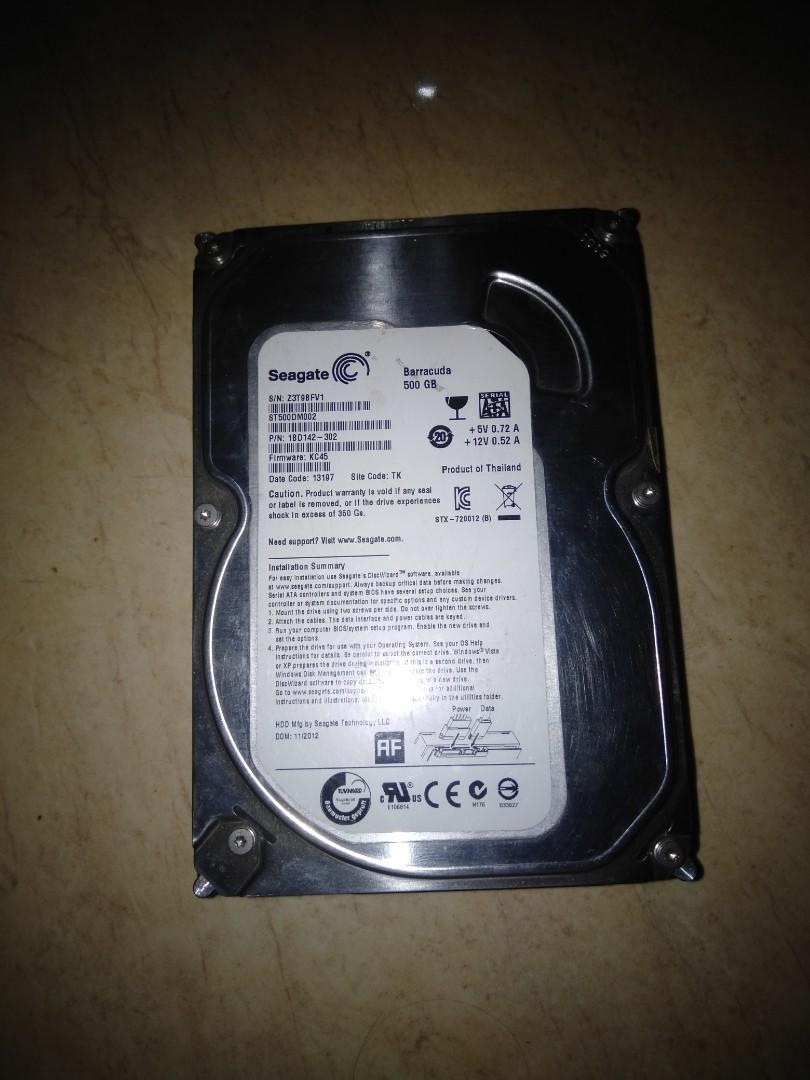 Harddisk Hardisk Seagate Baracuda Internal Pc 3 5 Inch