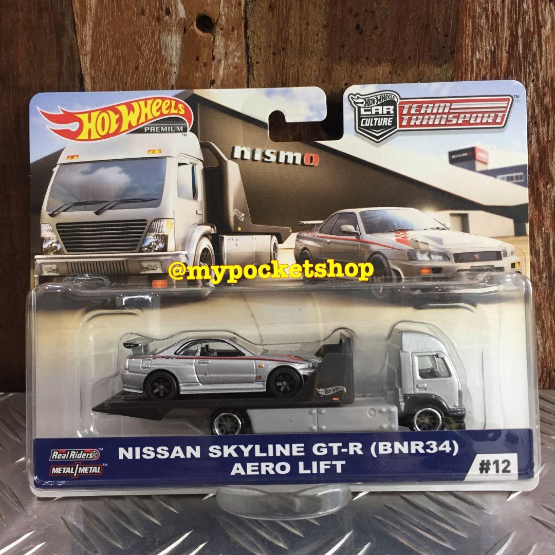 hot wheels team transport r34