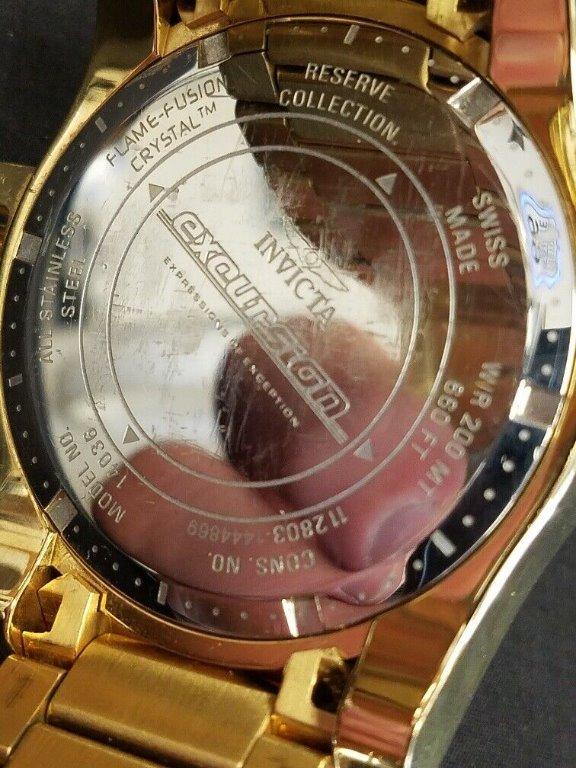 Invicta 5525 2025 reserve excursion gold