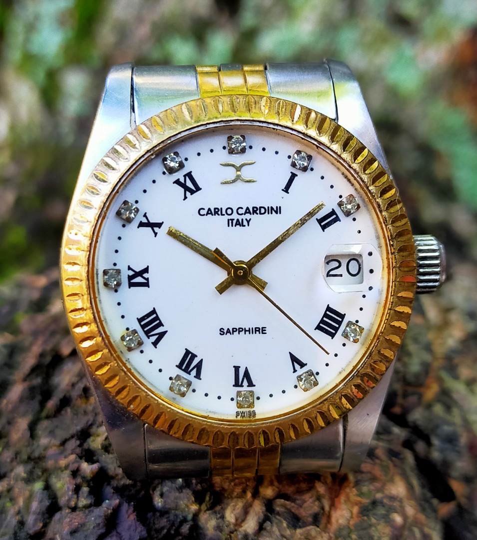 Jam Tangan Carlo Cardini Sapphire Automatic Italy Full Original
