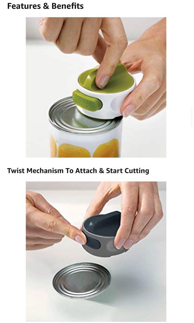 Joseph Joseph Can-Do Compact Can Opener, Easy Twist Release