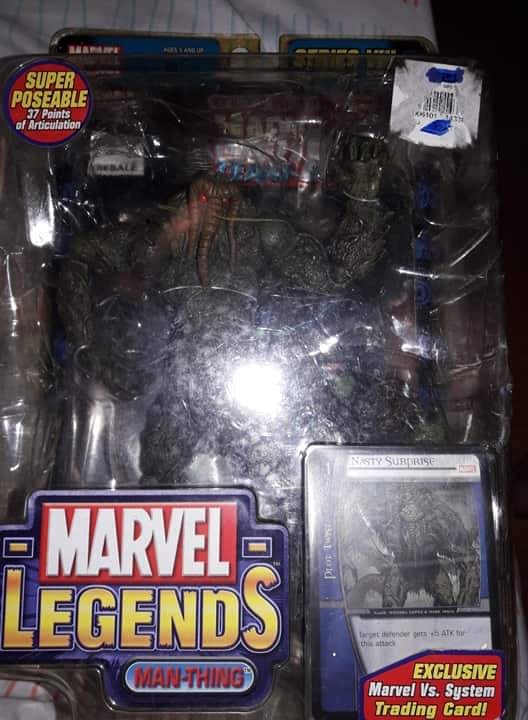 marvel legends MAN THING BAF complete build a figure hasbro 2017