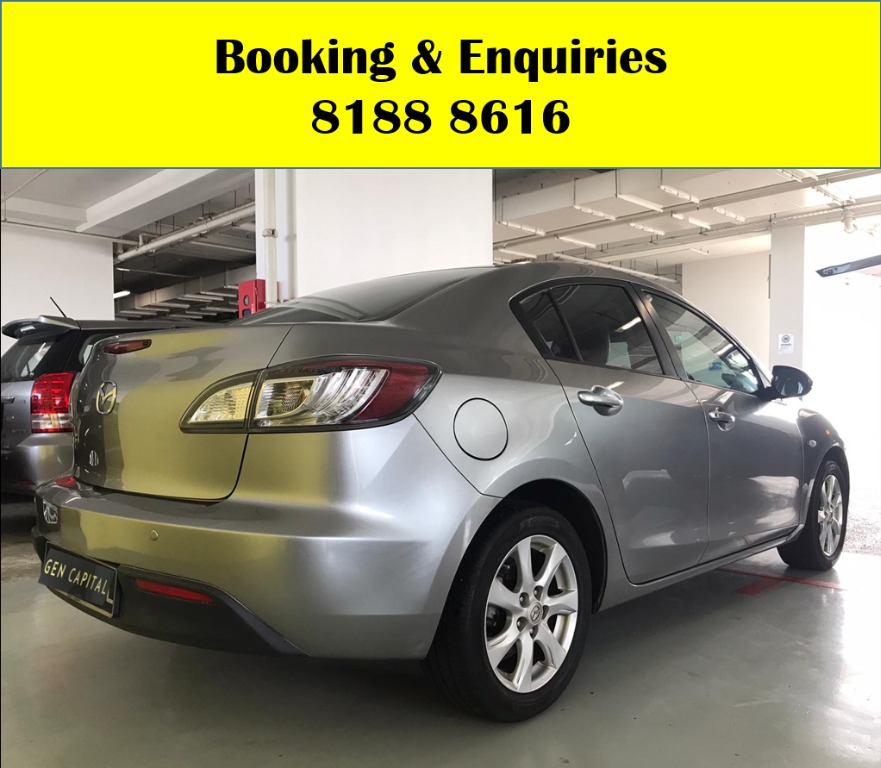 Mazda 3 CIRCUIT BREAKER PROMO!! THE CHEAPEST RENTAL WITH 50% OFF DURING CIRCUIT BREAKER, just $500 deposit driveaway. ADVANCE BOOKING ONLY! Whatsapp 8188 8616 now to enjoy special rates!!