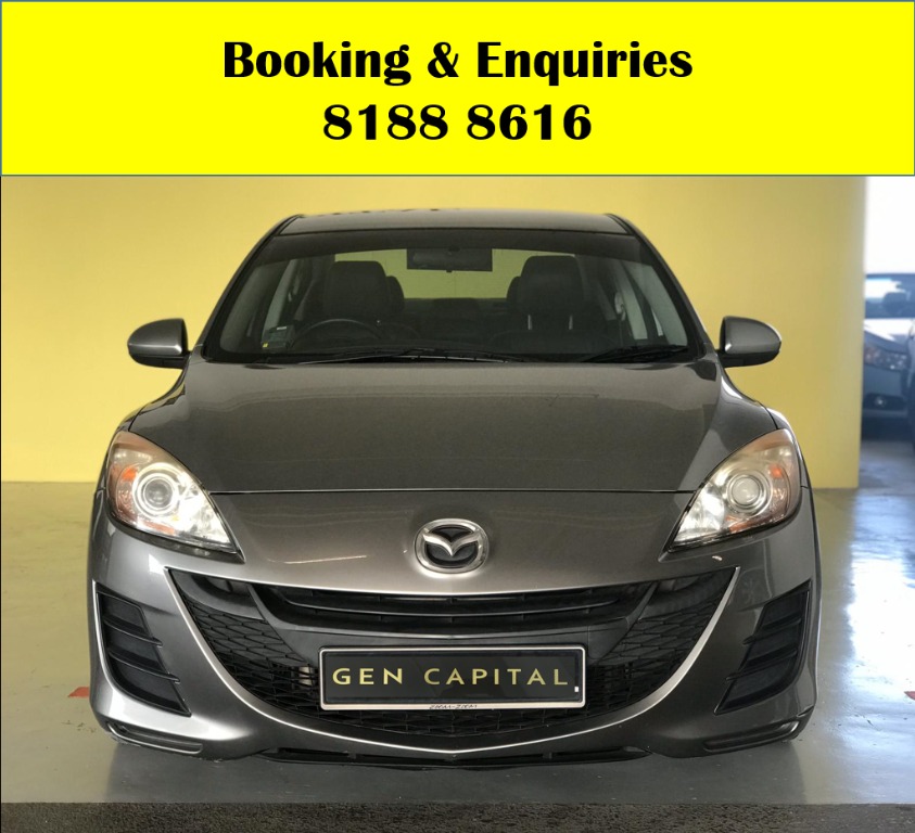 Mazda 3 CIRCUIT BREAKER PROMO!! THE CHEAPEST RENTAL WITH 50% OFF DURING CIRCUIT BREAKER, just $500 deposit driveaway. ADVANCE BOOKING ONLY! Whatsapp 8188 8616 now to enjoy special rates!!