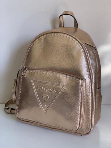 Guess rose gold backpack new arrivals