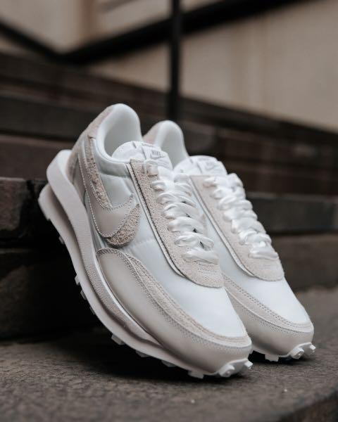 sacai waffle nylon white
