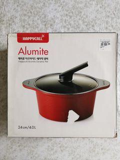 ORIGINAL Happycall Alumite Ceramic Pot & Stainless Steel Steamer