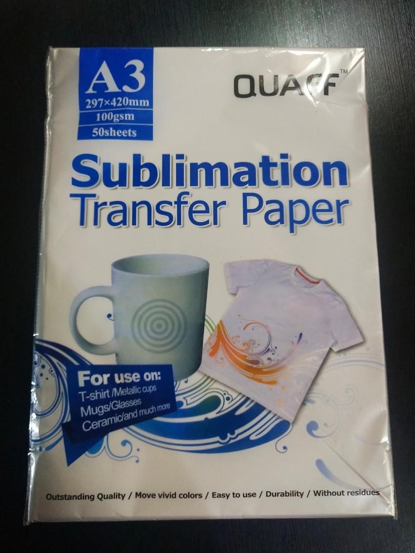 Quaff A3 Sublimation Transfer Paper /min 3 packs., Hobbies & Toys