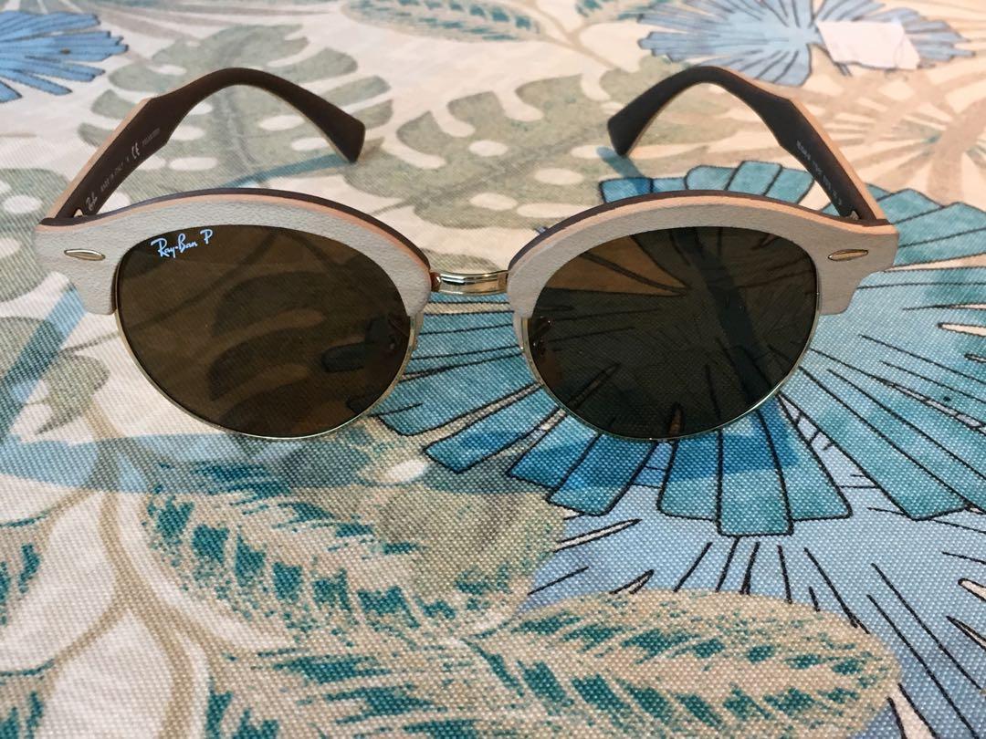 Ray Ban Phantos Round Sunglasses Gold Brown Used Once Women S Fashion Watches Accessories Sunglasses Eyewear On Carousell