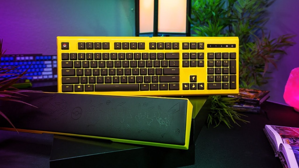 Razer X Pokemon Pikachu Keyboard (Razer Ornata keyboard), Computers ...