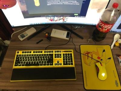 Razer X Pokemon Pikachu Keyboard (Razer Ornata keyboard), Computers ...