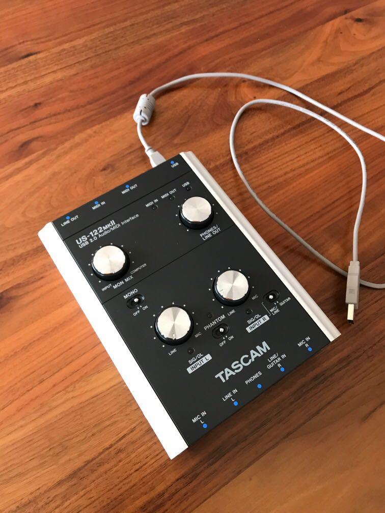 TASCAM US122 MkII Usb 2.0 Audio/MIDI Interface, Audio, Soundbars, Speakers & Amplifiers on