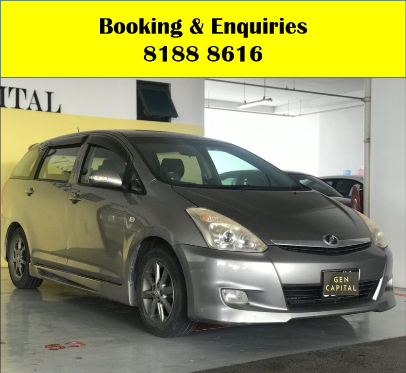 Toyota Wish CIRCUIT BREAKER PROMO!! THE CHEAPEST RENTAL WITH 50% OFF DURING CIRCUIT BREAKER, just $500 deposit driveaway. ADVANCE BOOKING ONLY! Whatsapp 8188 8616 now to enjoy special rates!!