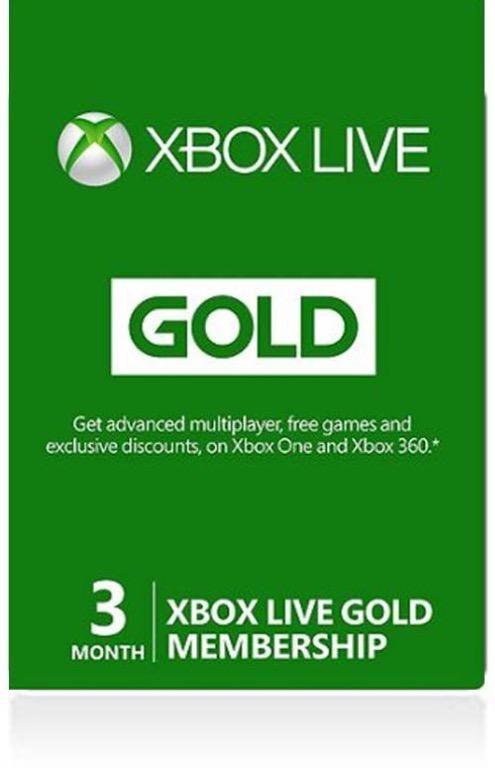 xbox live gold 3 month deal