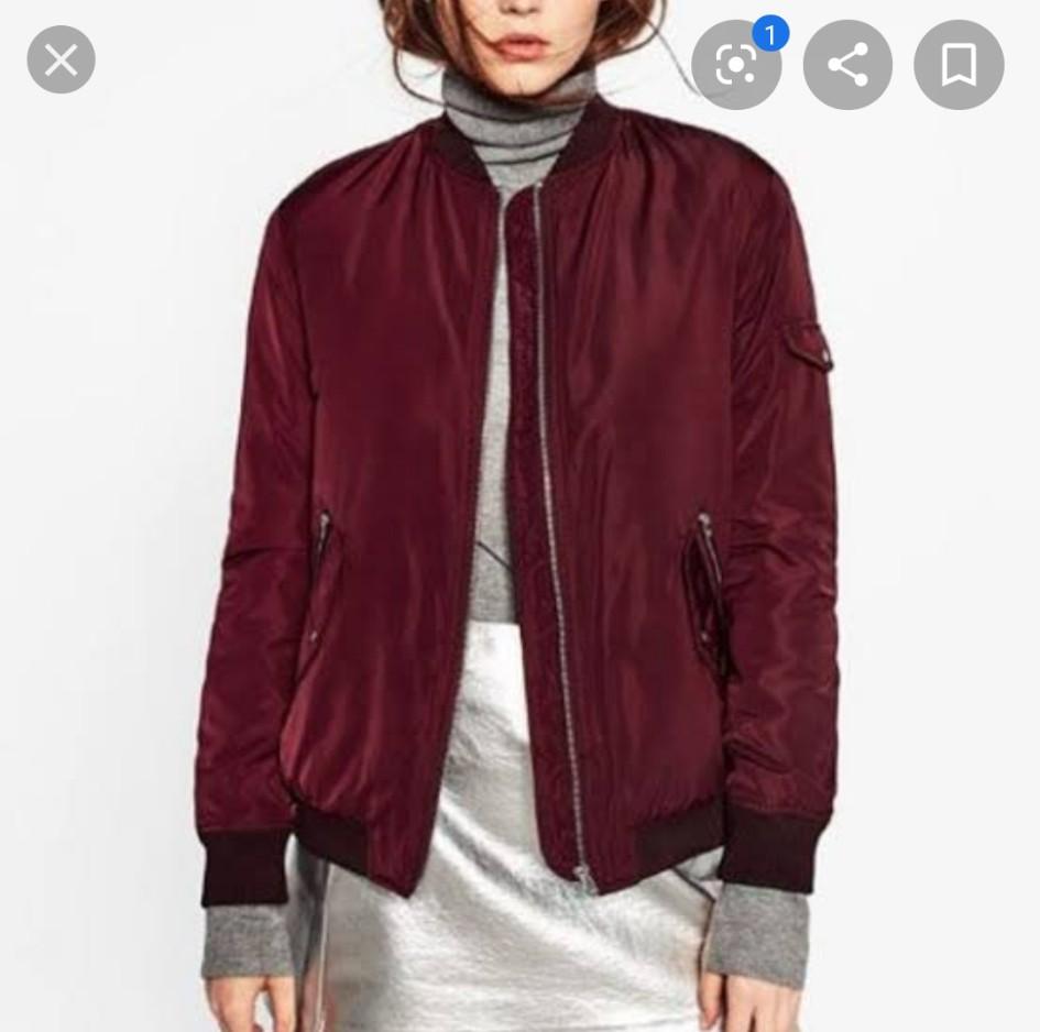 red wine bomber jacket