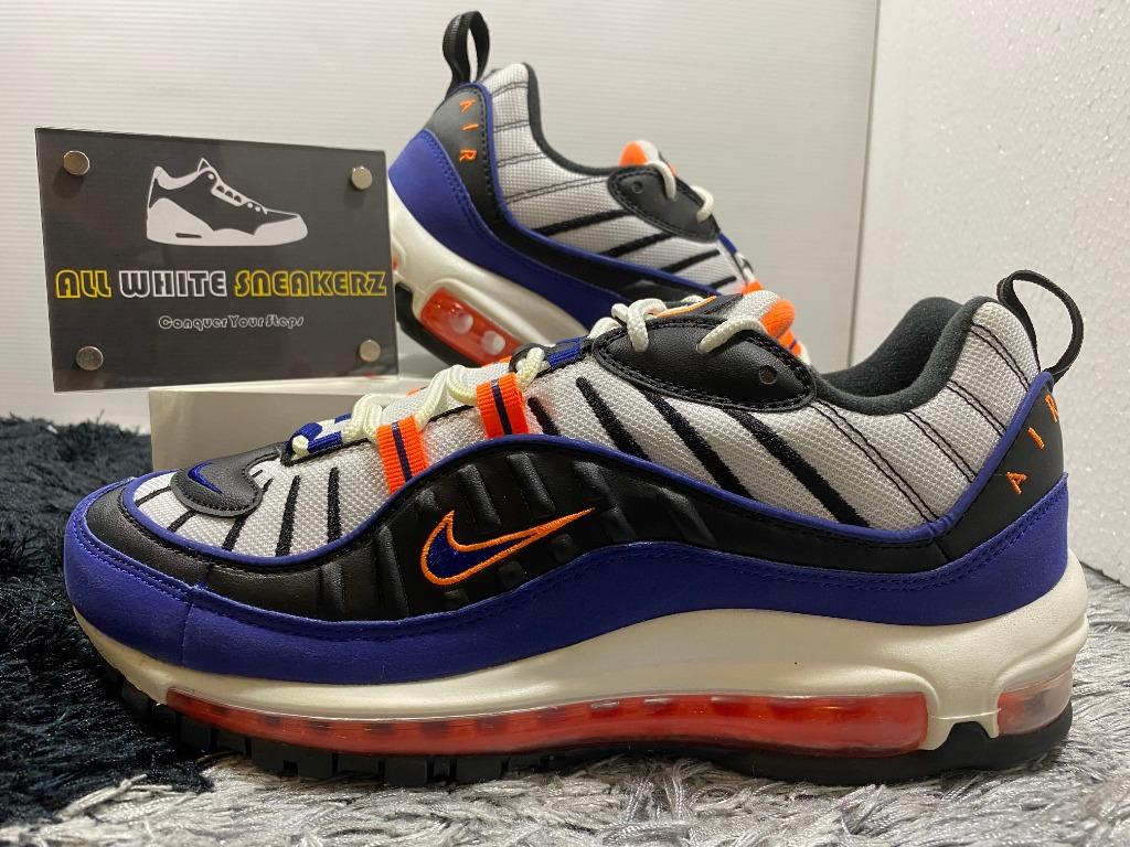 Air max 98 white deep royal blue hotsell
