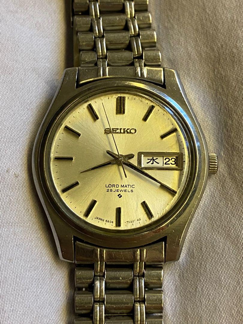 1968 Seiko Lord Matic (1st gen) + orig bracelet, Men's Fashion, Watches ...