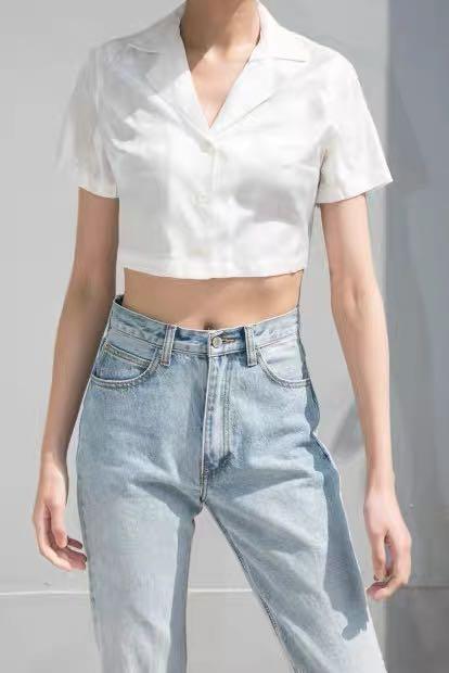 3 colors PO brandy melville satin paisley vivian top Women s Fashion Tops Other Tops on Carousell
