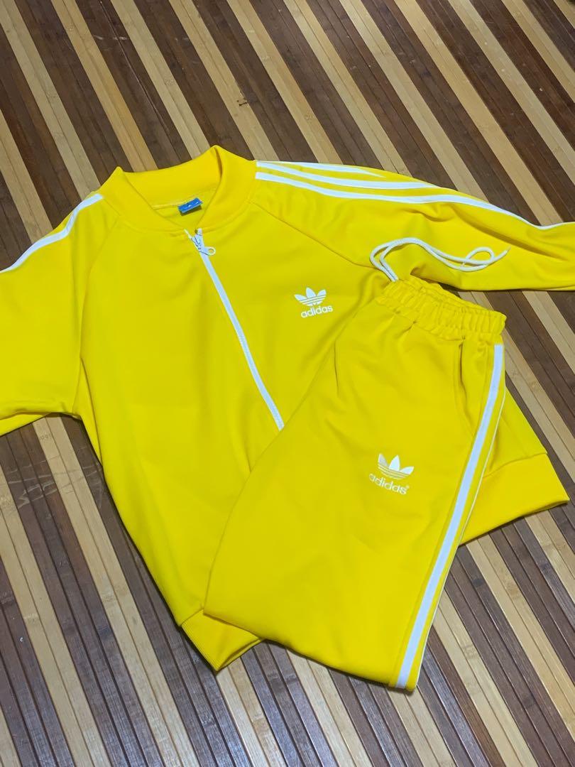 Adidas clearance yellow jumpsuit
