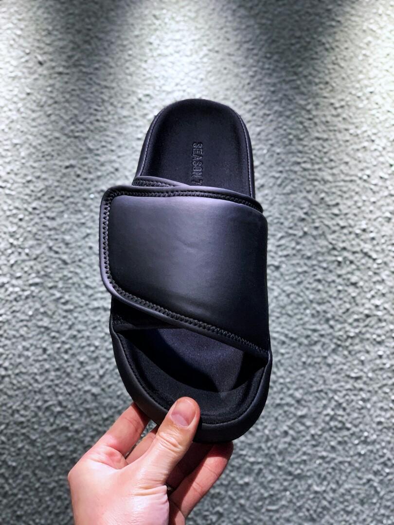 yeezy season 7 fabric slide graphite