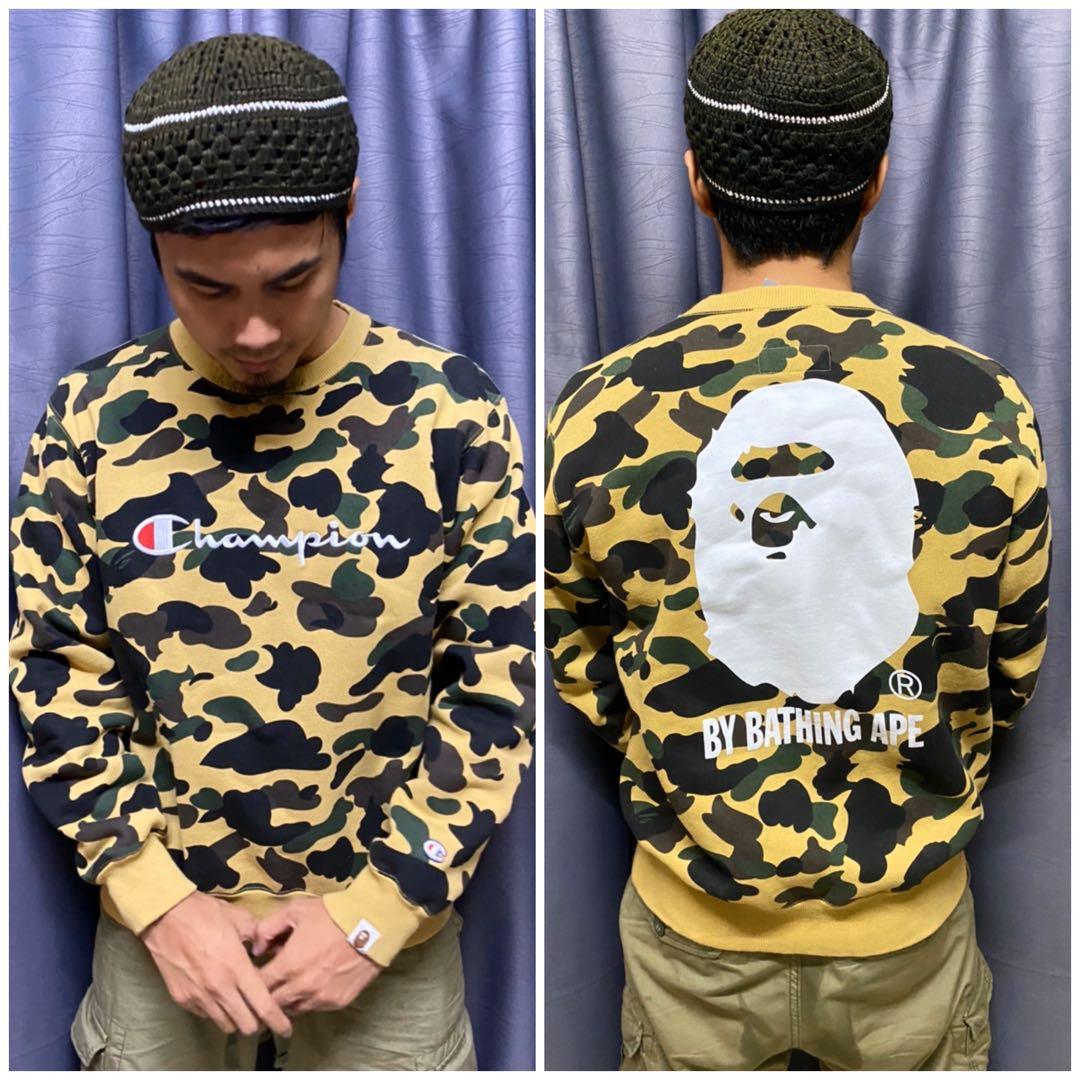 Bape x Champion crewneck