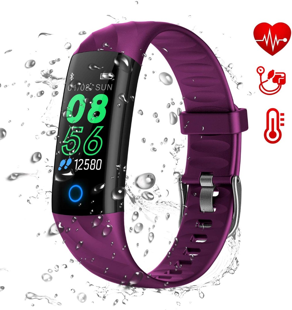 BNIB AK1980 Fitness Tracker Activity Tracker Watch with Heart Rate Monitor Blood Pressure Blood Oxygen Sleep Monitor IP68 Waterproof Smart Watch Step Tracker Calorie Counter for Kids Women Men Mobile ...