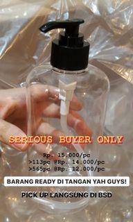 Botol PET 500ml + pompa