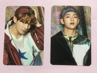 BTS ‘You Never Walk Alone’ Jungkook V Taehyung Photocard Photocards KPOP