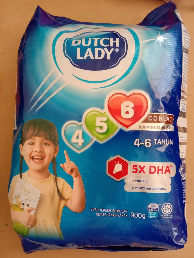 Dutch Lady 456 Chocolate Formulated Milk Powder 900g Babies Kids Nursing Feeding On Carousell