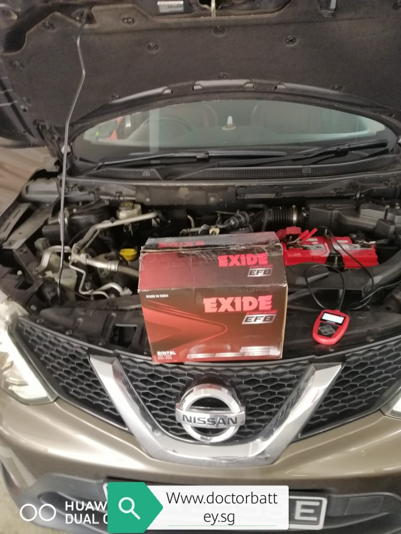 Efb Din72 Start Stop Battery For Nissan Qashqai 1.2T, Car Accessories, Accessories On Carousell