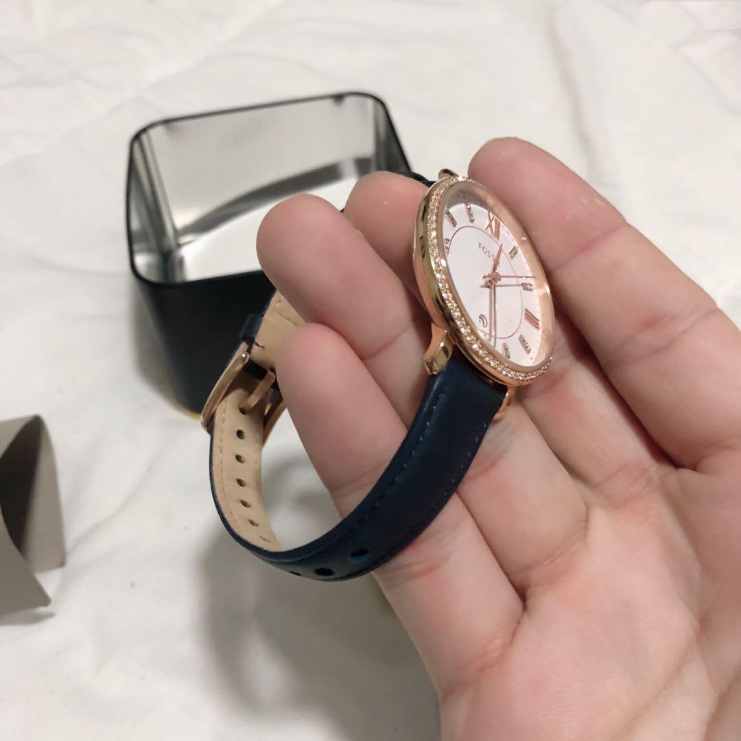 Fossil womens watch Jacqueline navy leather Women s Fashion Watches Accessories Watches on Carousell