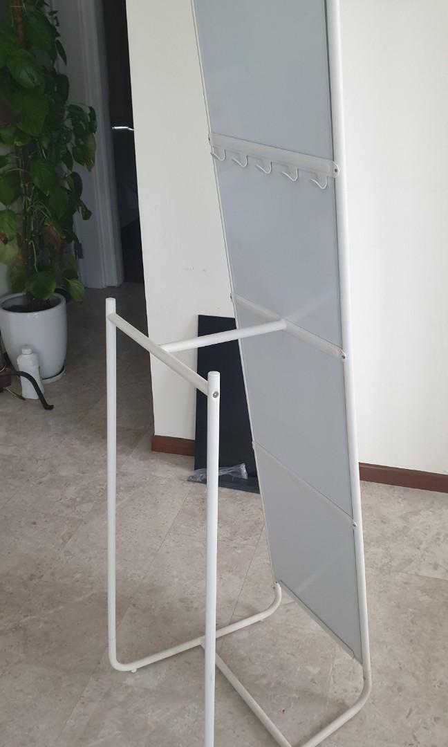 IKEA Standing mirror White, Furniture & Home Living, Home Decor