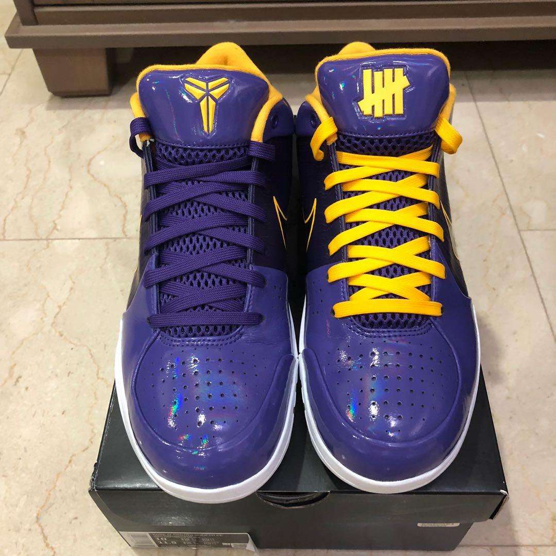 Kobe 4 Protro X Undefeated, Men's Fashion, Footwear, Sneakers on