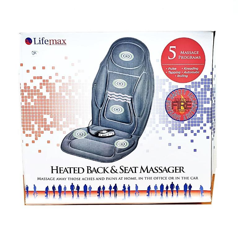 Lifemax heated back best sale and seat massager