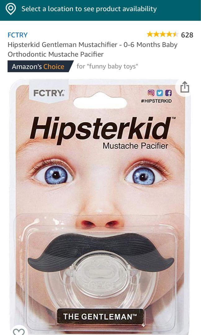 Mustache Pacifier (Category: Soothers & Pacifiers) located in Manila. Submitted by bianx555 (Listing ID 1002184252, Image 2). Description: Super cute mustache pacifier for your baby! mustache made from soft, food-grade TPE (the same material used for high-quality baby teethers) Snap-on hygienic cap 0-6 months; Silicone teat Natural orthodontic shape; BPA free. Bought in the US damage box due to storage RFS: decluttering.