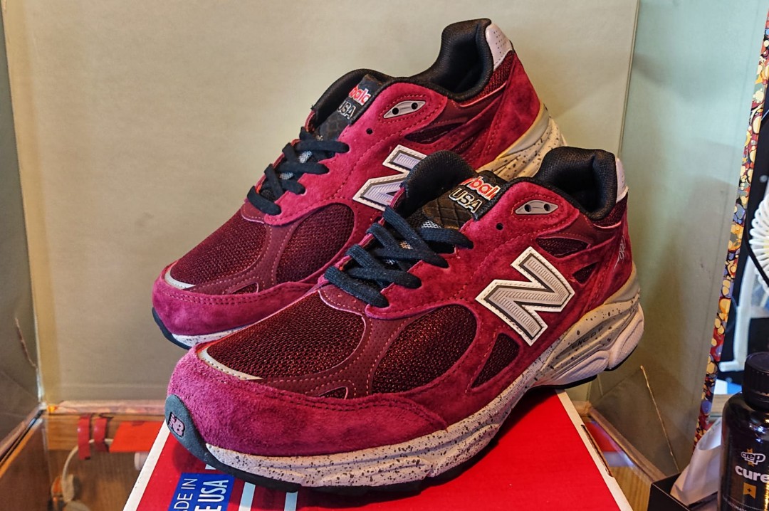 New Balance M990BU3 990v3 Burgundy Made in USA us8.5 42 26.5cm, 男