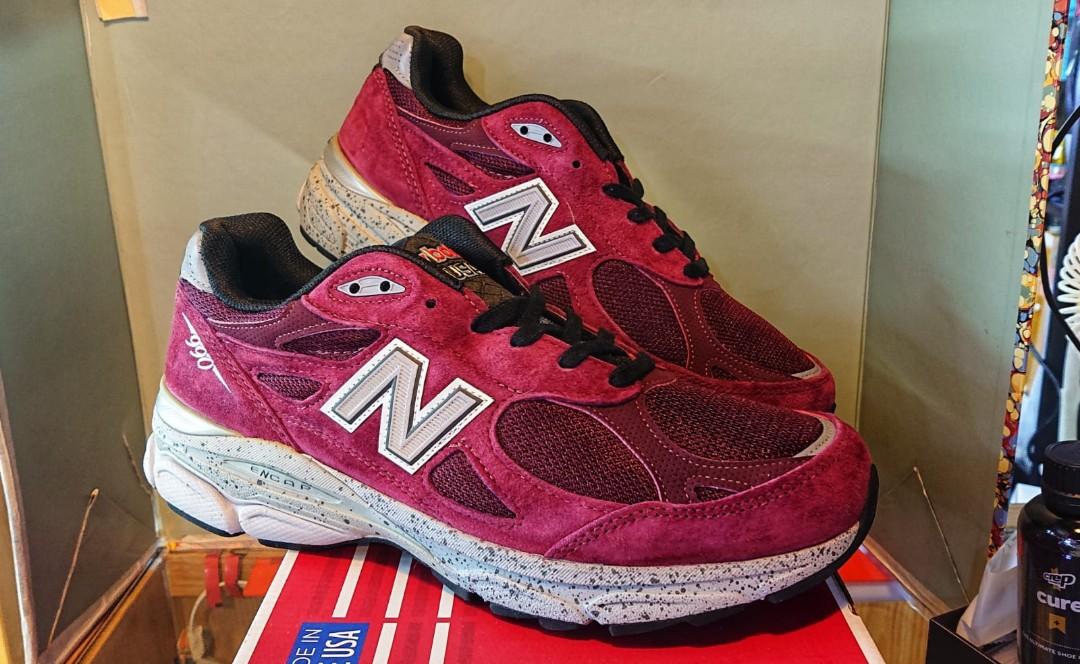 New Balance M990BU3 990v3 Burgundy Made in USA us8.5 42 26.5cm, 男