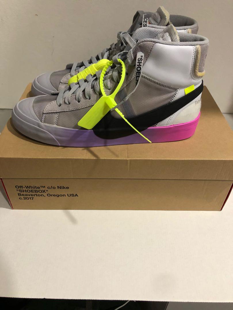 nike blazer high mens purple