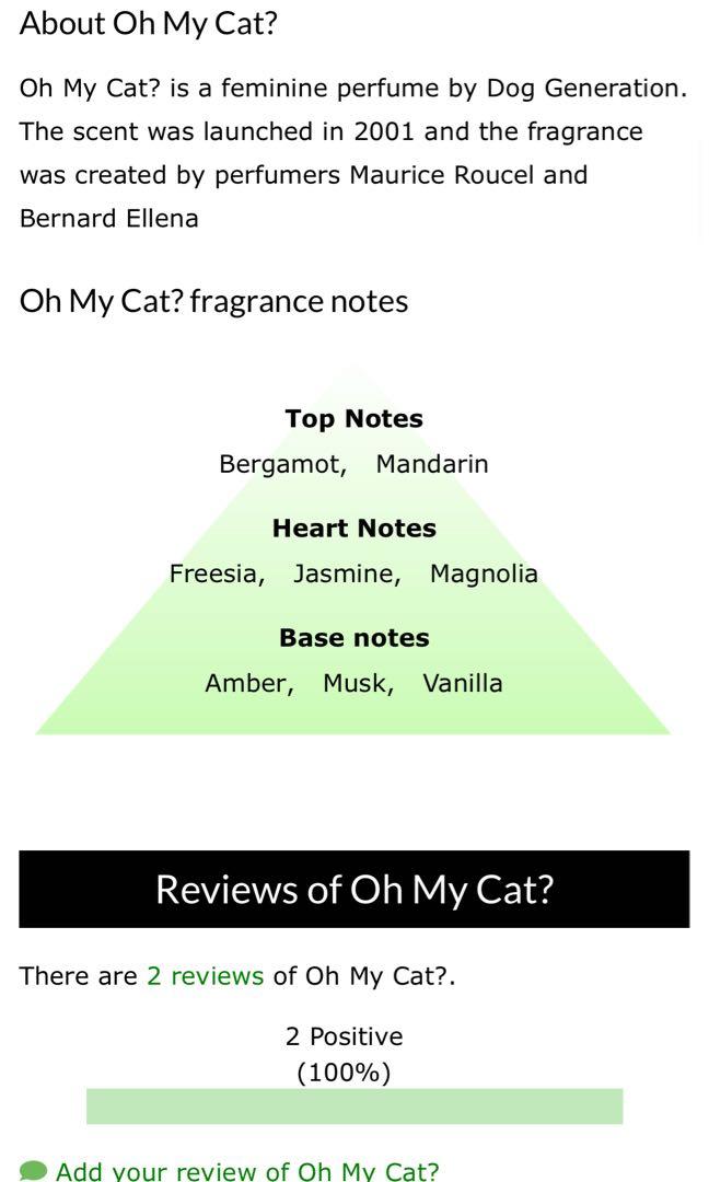 Oh my cat discount perfume