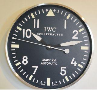 Pilot Instrument IWC -Inspired Wall  Clock - 14 inches