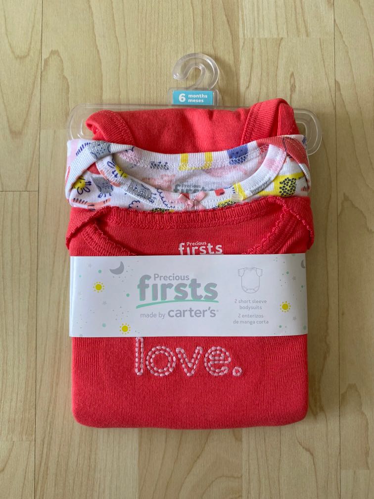 Size 6 months Precious firsts made by Carter s 2 Short Sleeve