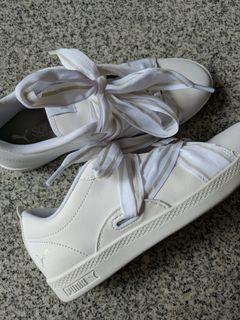 puma basket ribbon laces