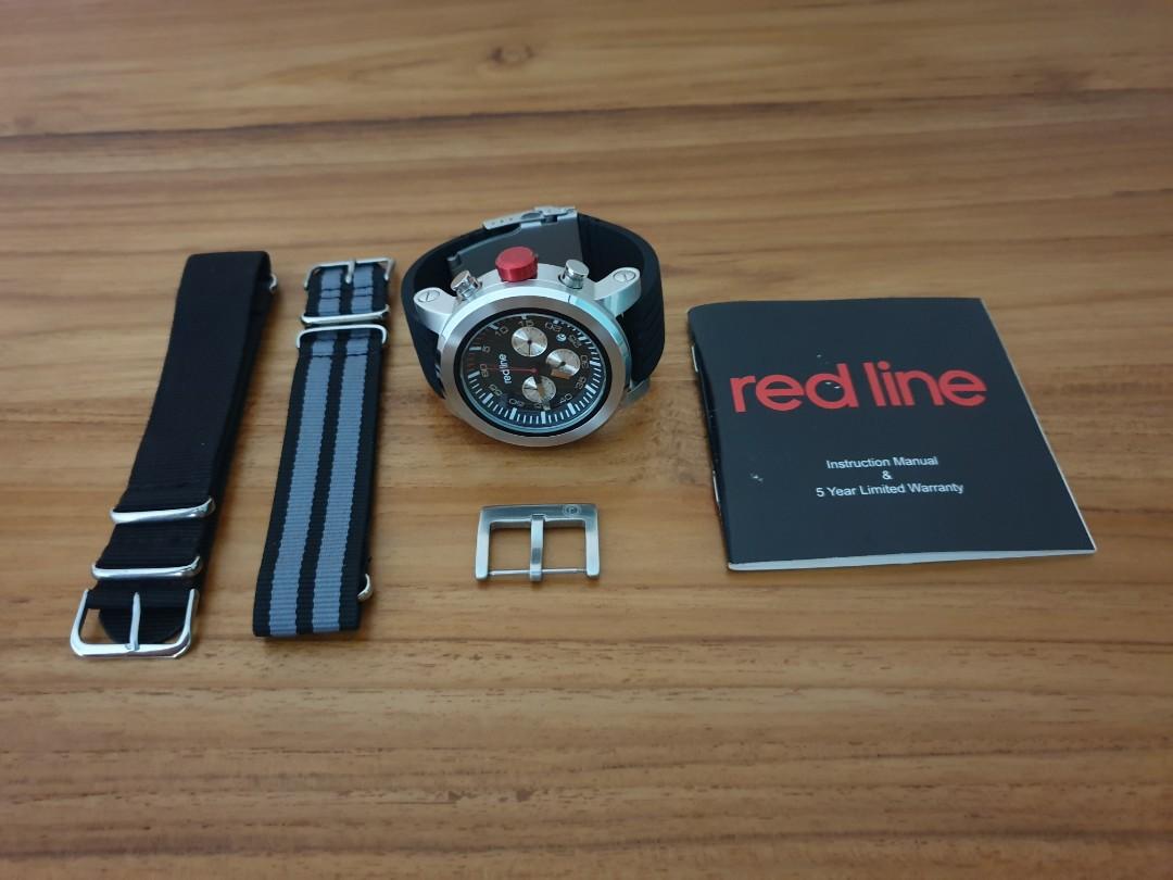 Red line RL 50050 01 Torque Sport Watch with additional nato straps