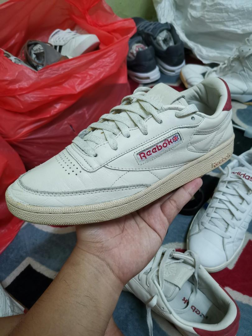 REEBOK CL NYLON TAO OFF WHITE RED 27 39 REEBOK CL NYLON TAO OFF WHITE RED 27 39