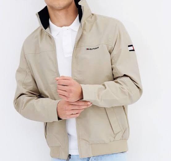 Tommy Hilfiger Yacht Jacket Beige Colour Size small Women s Fashion Clothes on Carousell