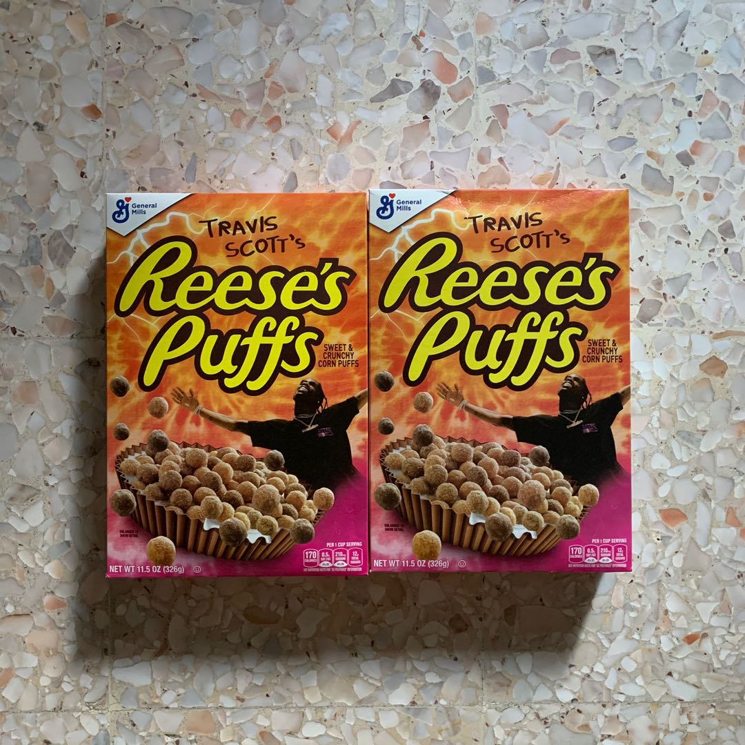 Travis Scott Reese S Puffs Cereal Food Drinks Packaged Snacks On Carousell