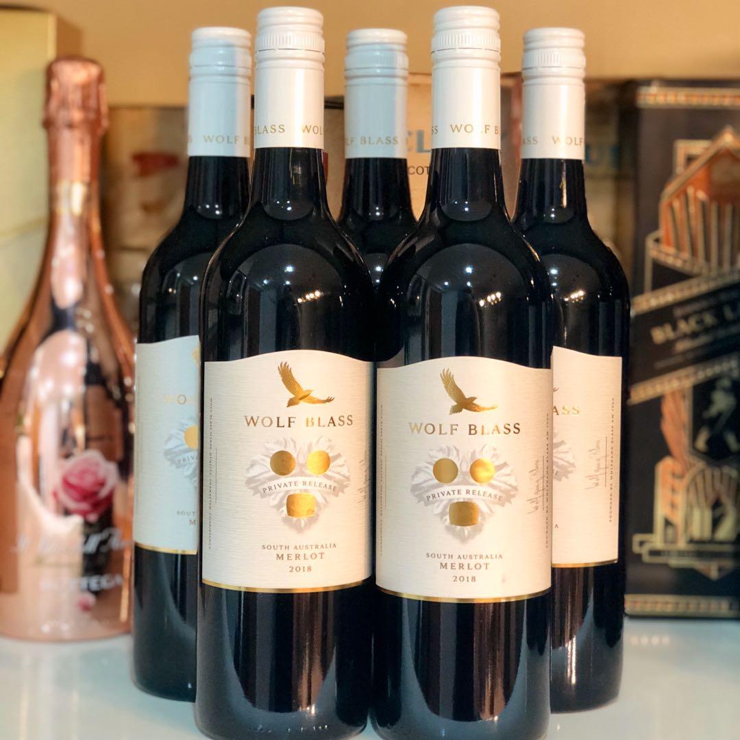 Wolf Blass Merlot Private Collection Red Wine 750ml, Food ...