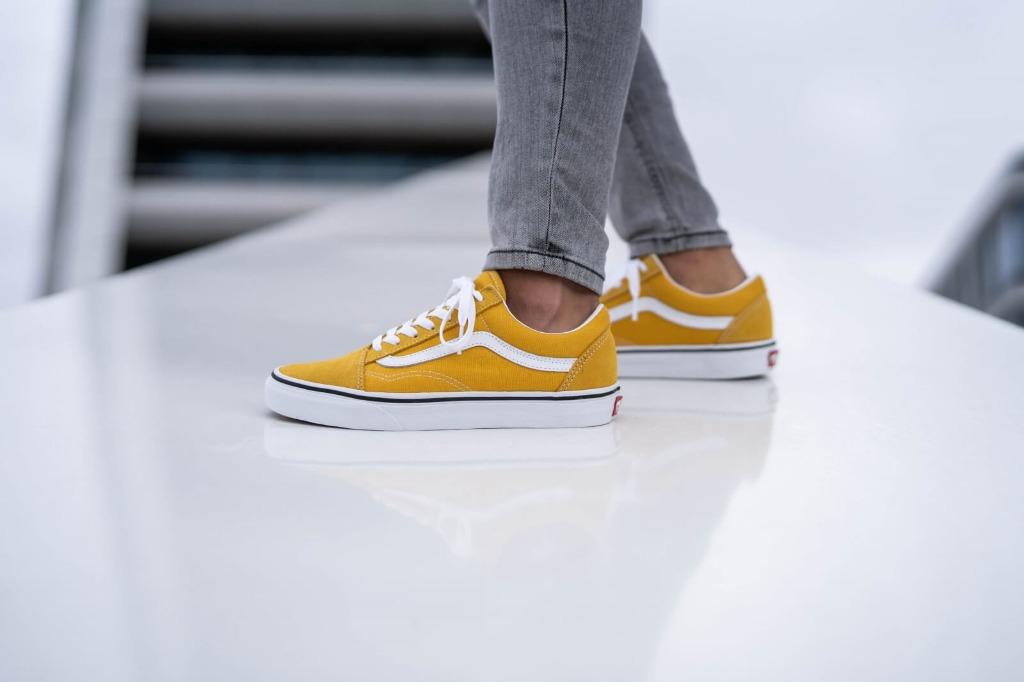 Vans old skool yolk yellow true white clearance