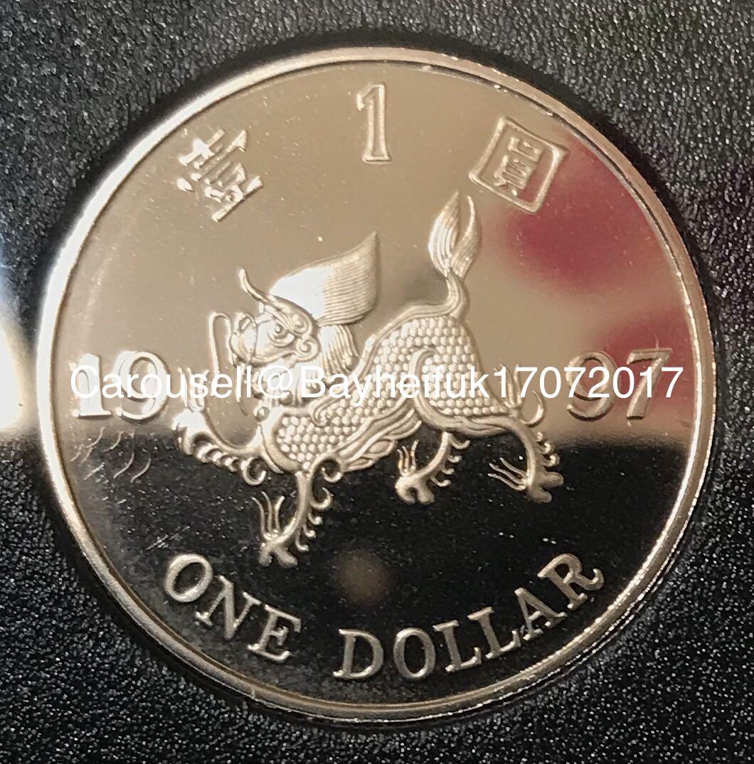 香港壹圓1997年【精鑄幣】【回歸紀念版麒麟一元】 香港舊版錢幣・紀念幣$170, 興趣及遊戲, 玩具& 遊戲類- Carousell